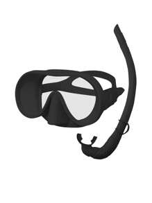 3pcs/Set Diving Mask Set - Swimming Goggles, Snorkeling Mask With Breathing Tube, Anti-Fog Underwater Dive Mask With Adjustable Strap, Leak Proof Snorkel Mask, Beach Essentials, Beach Accessories, Pool Float