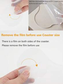 5/2pcs/1pc Acrylic Coaster Decorative Plates, Asymmetric Bar Drink Coaster, Clear Cloud Shape Coffee Cup Coaster, Perfect For Tabletop Protection And Accessories Display