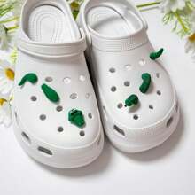 3/4pcs 3D Crocodile, Dragon, Snake, Mermaid DIY Shoe Decorations, Detachable Shoe Charms Suitable For Clogs - Multicolor - View 4