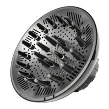 Difusor de cabelo, acessório difusor para secador de cabelo, difusor de cabelo para cabelos cacheados, difusor universal para secador de cabelo de 1,4-2,6" cabelos longos, grossos, cacheados e ondulados, acessório de cabelo para mulheres, preto