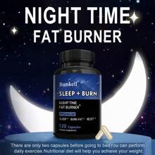 Bunkell Evening Burner - With White Kidney Bean  - Sleep And Relaxation Support For Men And Women - 120 Capsules - 1 瓶 - 查看 3