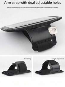 1 pieza Manga deportiva resistente al agua para el brazo, adecuada para correr, actividades al aire libre, fitness, ciclismo, para almacenar el teléfono y artículos pequeños