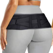 Verstellbarer Sakroiliakal-Hüftgurt für Frauen und Männer, atmungsaktive Hüft- und Taillenunterstützung, Lendenwirbelstütze für Sport