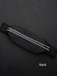 1 pieza Bolsa de cintura impermeable y transpirable con un solo bolsillo, bolsa de fitness ajustada y sencilla para correr y yoga