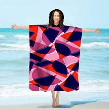 1 halat de baie de schimb, poncho de surf absorbant de apă, halat de baie cu glugă cu uscare rapidă, subțire, ușor, rezistent la vânt și UV, moale și cald, potrivit pentru înot, duș, scufundări, surfing pe plajă, călătorii de vară, vacanță, decor baie, articole esențiale pentru plajă