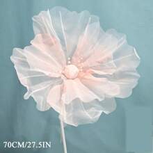 Affichage de coquelicot de satin de mariage, grande fleur artificielle, fleur guide, décoration d'extérieur de la maison, fleur de soie, Saint-Valentin, cadeau