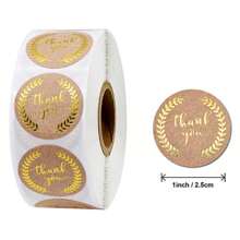 500pcs/Roll Foil Thank You Baking Sticker Labels - Multicolor - View 5