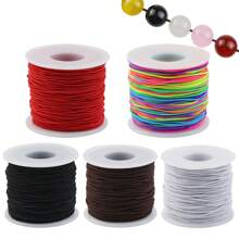1/2 cuộn dây đàn hồi xâu hạt cầu vồng, dây vòng tay co giãn 50m/10m, dây đàn hồi cầu vồng bền bỉ dùng để làm đồ trang sức tự làm, vòng cổ, xâu hạt và đồ thủ công trang trí Giáng sinh - dây đàn hồi - Xem 16