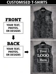 Chaleco personalizado con foto retro impresa para hombre - personaliza con tus propias fotos, textos, selfies/bebés/amigos/ídolos/parejas/familia/fiestas/escuela/deportes/mascotas, logos/empresa/eventos corporativos, regalos de cumpleaños/feriados