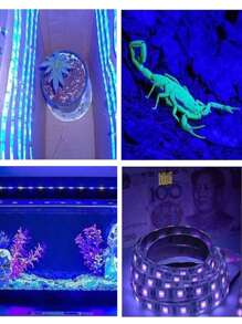 LED UV Black Light Strip Purple LED Light Strip USB Interface With Switch UV LED Non Waterproof Black Light Suitable For Fluorescent Dance And UV Body Coating