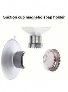 2 Stück selbstklebende Seifenschale, magnetischer Seifenhalter, Badezimmerspeicherregal, wandmontiert, beschädigungsfrei, Seifenhalter, magnetisch beschädigungsfrei, geeignet für Badezimmer, Küche! Schulanfang