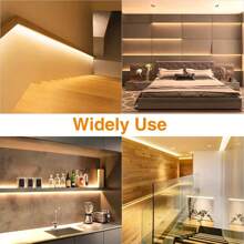 DC5V USB Warm White LED Strip Lights 1M/60 LEDs, Cuttable Flexible 1M-5M Length Options For Cabinets, Mirrors, TV Backlight, Bedroom & Festival Decor DIY