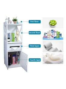1pc Toilet Storage, Small Bathroom Storage For Half Bathroom, Small Bathroom Storage For Tiny Spaces, Little Shelf For Bedroom, Narrow Toilet Paper Cabinet For Restroom Home Bathroom Decor Bathroom Organizer Back To School