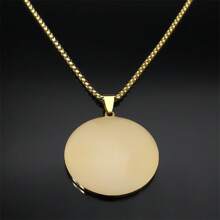 Unisex Stainless Steel Lord's Prayer Cross Bible Spanish Text Necklace, Jesus Pendant Choker - Necklace - View 7