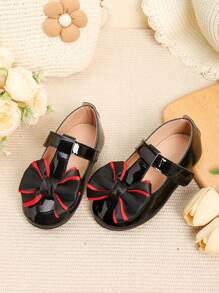 Belles chaussures plates à nœud papillon pour filles pour l'automne et l'hiver