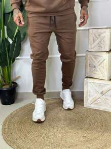 Men Two-piece Outfits - Óxido marrón - Ver 4