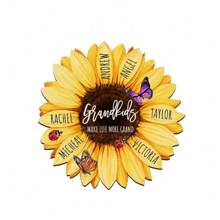 1pc Custom Sunflower Refrigerator Magnet With Grandkids Name, Personalized Mother's Day Gift For Grandma, Custom Grandma Refrigerator Magnet, Sunflower Magnet With Grandkids Name, Gift For Mom, Grandma Nana Gifts,Mother's Day Gift,Birthdays Day Gift.