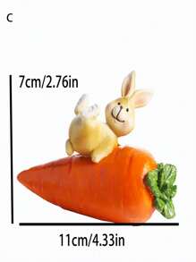Modular Bunny Sculpture Set, Suitable For Easter, Spring Festival, Home Decor