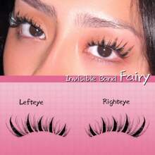 UCoolMe Lashes Fairy Lashes Cluster C Curl 140 Pcs Individual Lash Clusters False Eyelashes Extension Natural Look Beginner Friendly Bond Seal Remover Ultra-Thin Band Makeup 8-18mm Manga Anime Christmas Gift Lash Cluster Kit Sringtok - Bộ Fairy (Keo trắng) - Xem 5