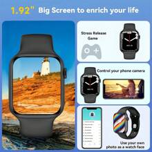 Microwear Unisex Sports Smart Watch, Multi-Function Smartwatch For Men Women With Wireless Call Receiver /Wireless Music, Multiple Sports Modes,Message Reminder, Sedentary Reminder,Pedometer,Suitable For Android And IPhone,Upgrade Version
