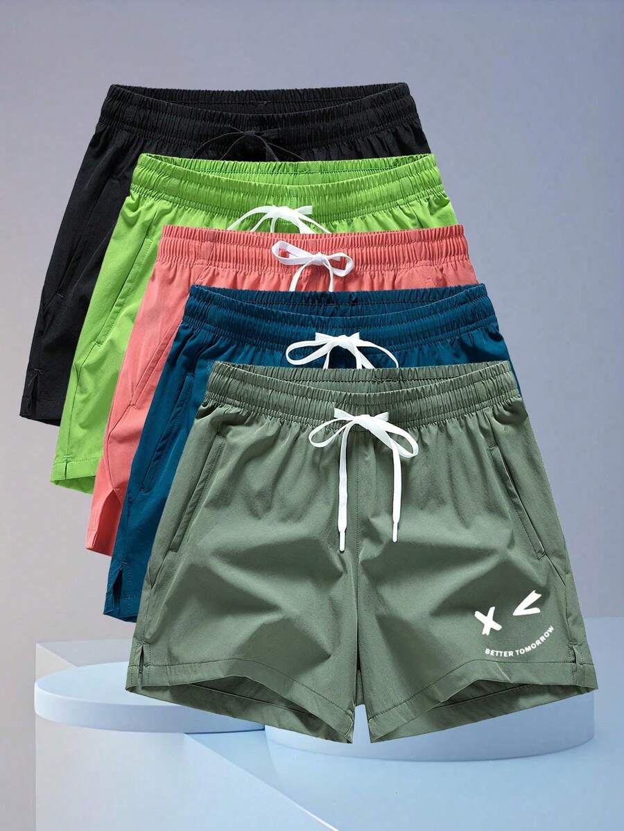 Quần short thể thao lưới thoáng khí nhanh khô dành cho nam và nữ dùng để tập luyện thể dục, bóng rổ, chạy bộ, chạy marathon - xanh quân đội - Xem 1