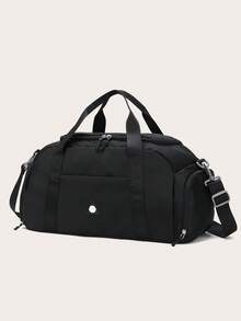 حقيبة كاجوال متعددة لفصل الجاف والرطب المستخدمة في الرياضة ، السباحة ، اللياقة البدنية ، التجول ، واستخدامات أخرى للتنقل تتميز بحيز منفصل للأحذية - الأسود - مشاهدة 6