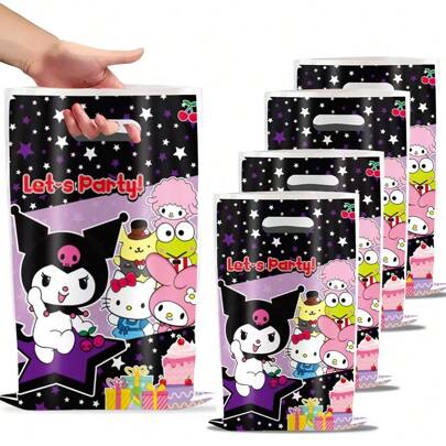 Sanrio 30pcs Sanrio Kuromi Birthday Party Gift Bags Candy Bags Goody Bags Kuromi Birthday Party Supplies Decorations
