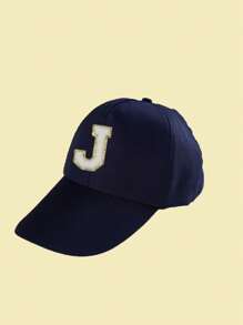 1pc A-Z Letter Kids Baseball Cap, Casual Solid Color Snapback Hip Hop Hat, Unisex Sun Protection - Multicolor - View 96