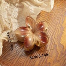 3pcs/6pcs New Colorful Plumeria Hair Clips, Retro Floral Side Grab, Half Grab, Ponytail Claw Hair Accessories For Women Hair Jaw Clip Hair Clamps Hair Clutch Hair Catcher Clip