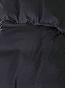 Double Duvet Cover Set (Duvet Cover + 2 Pillowcases) - Black - View 3