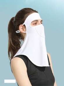 GOLOVEJOY 1pc Women's Summer Shawl UV Protection Face Mask, Lightweight Golf Facial Scarf For Outdoor Sports, Suitable For Girlfriends - Multicolor - View 10