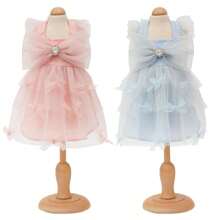 宠物狗猫公主裙，可爱蝴蝶结薄纱连衣裙，奢华优雅，春夏新品