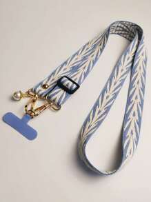 刺绣长挂绳，可调节斜挎带，手机项链架，手机壳，防丢手机带 - 彩色 - 查看 9