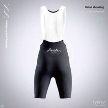 ltiilt قطعة بنطلون داخلي للرجال للدراجات، امتصاص العرق وقابل للتنفس، مناسب للدراجات الرياضية والجبلية، مصنوع من قماش جاكار عالي المرونة - الأسود - مشاهدة 4