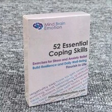 52 Essential Coping Skills Cards - Stress Management, Anxiety Relief Exercises - Develop Emotional Agility, Resilience, Confidence - Party Board Game For Teens And Adults - Adult Family Outdoor Card Games - Mind Card Game - Multicolor - View 1