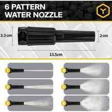 Manguera de Jardín de Acero Inoxidable Manguera de Agua Tubo de Agua 22.5M Con Pistola para Agua y Conector Multifuncional para Riego de Plantas Lavado de Coche Autos Mascotas Ducha de Perro - Plateado - Ver 4