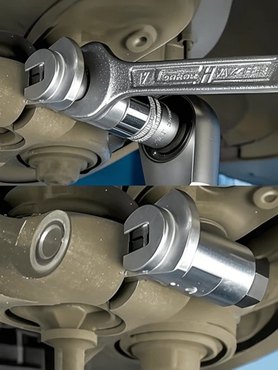 17mm减震器支柱分离器，Hazet 17mm减震器支柱分离器扩张工具，适用于汽车悬架支柱拆卸，耐用金属结构，汽车维修设备