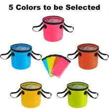 Collapsible Bucket, 5 Gallon Portable Folding Water Container For Travelling, Camping, Hiking, Fishing, Gardening