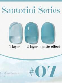 10ml Spring Summer Santorini Series Blue Green Gel Nail Polish 2025 New Internet Celebrity Popular Ice Transparents Blue Nail Professional For Nail Salons Nail Art Nail Supplies