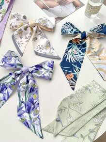 11pcs Women Floral Print Scarf Headband Set, Casual Elegant Daily Date Holiday Multi-Use Decorative Gift Hair Band Turban Headband Sweatband