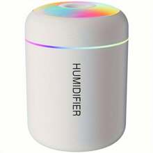1 pièce Mini diffuseur d'aromathérapie à brumisation d'huiles essentielles et humidificateur AOYI, brumisation fraîche, veilleuse colorée - humidifie l'air, garde frais et détend le corps et l'esprit (utilisation alimentée par USB)