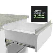 Cocina Integral Completa Modular Madesa Glamy Con Tarja Blanco 2