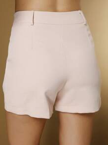 Tailoring Set |No Belt|Sleeveless|Vest And Shorts With Bag Tailoring Fabric - 淺粉色 - 查看 5