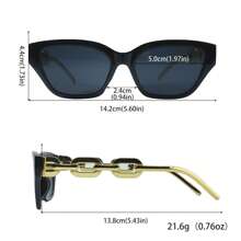 8pcs/Set Women's Fashionable Multi-Color Chain Eyeglasses, Suitable For Daily Life, Beach Vacation, Photography, Party Events As Gifts For Summer Beach Vacation,Outdoor,Travel