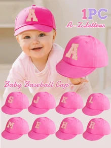 1pc Simple Letter Baby Short Brim Baseball Cap, Stylish And Versatile, Suitable For Girls Aged 1 To 2 For Daily Use In Spring And Summer - Multicolor - View 1