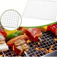 Electroplated Barbecue Mesh Is Specially Designed For Outdoor Use, Durable And Rust-Proof, Evenly Heated, A Must-Have For Outdoor Barbecues,Bbq Accessories,Bbq,Camping,Bbq Outdoor,Bbq Accessories,Grill