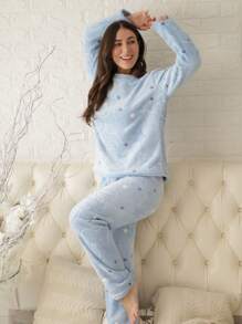 Women's Fleece Pajamas Winter Furry Smara Modas New Collection