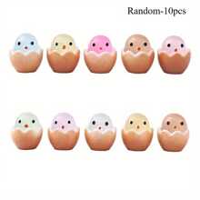 10/20pcs Mini Easter Egg Night Lights Decor - Handmade Resin Garden Decoration, Home Decor, Bedroom Decor, Durable Multipurpose Animal Theme Decor, Halloween & Easter Decoration, Birthday Gift - Multicolor - View 12