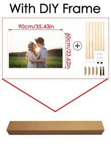 1pc Custom Picture With DIY Frame.Vibrant Personalized Anime, Movies, Family, Wedding, Friends, Pets, And Animal Picture Posters And Prints For Room Decoration - Frameless, High-Quality Materials,Used For Decorate Your Living Room Study Bedroom Garage Office,As Perfect Gift For Family Dinner,Children's Day,Family Member's Birthday,Valentine's Day,Unique Ideal Gifts For Your Lover,Best Friends Graduation