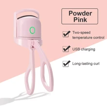 Heated Eyelash Curler Rechargeable USB Electric Mini Lash Curler New In Box - Pink - View 7